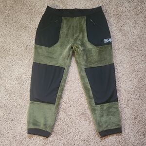 Mountain Hardwear Olive and Black Fleece Pants